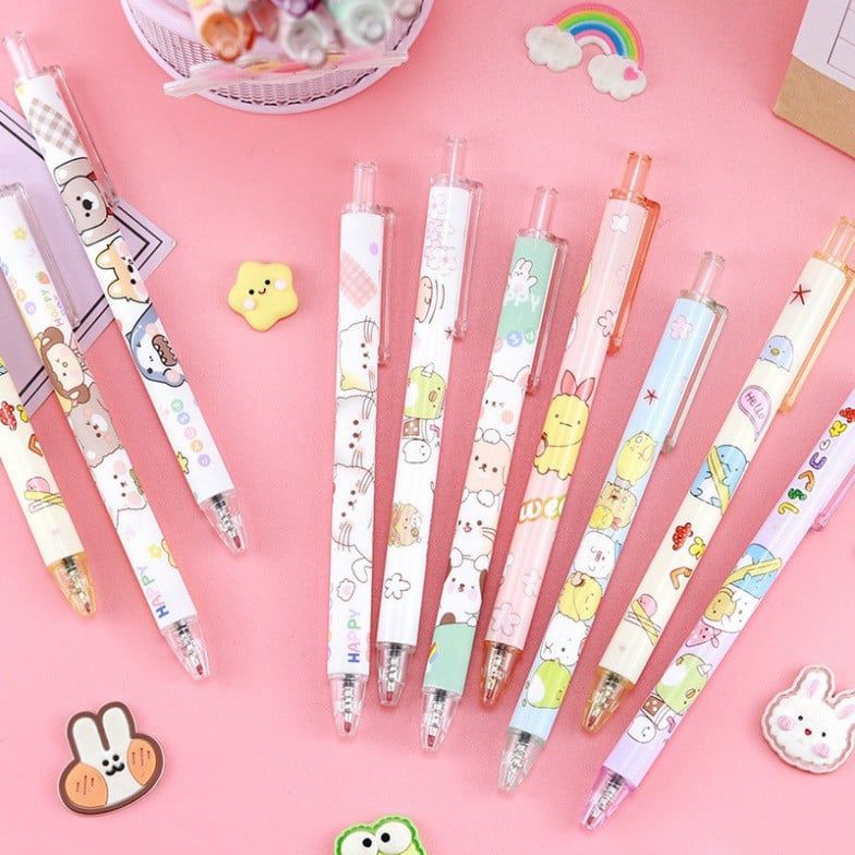  Bộ 6 bút mực đen ngòi 0.5mm Classy - Lựa chọn ngộ nghĩnh cho học sinh, sinh viên, và nhân viên! 