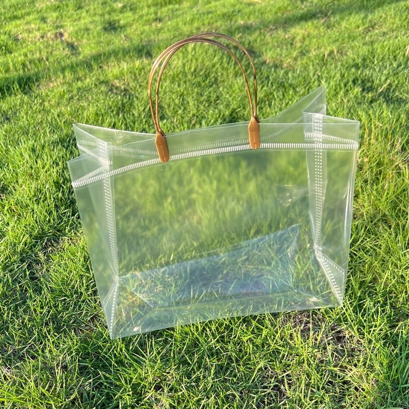  10 Túi Xách PP Trong Suốt Đáy Vuông In Màu Quảng Cáo, Túi Quà Tặng PVC Mờ [GIAO HÀNG 2-10 NGÀY | SỈ TỪ 2 TRIỆU | CÓ THỂ IN LOGO] 