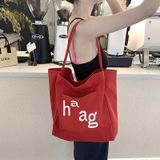  Túi Vải Bố Mùa Xuân Túi Đi Học Học Học Sinh Đeo Một Vai Dung Tích Lớn Phong Cách Lười Phong Cách Hàn Quốc 