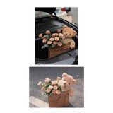  Túi giấy kraft đựng hoa tươi túi ôm gấu nhỏ gói bó hoa đơn giản quà tặng valentine 
