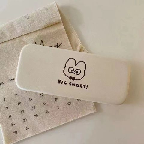  (HÀNG ĐẶT TRƯỚC)10 Hộp Đựng Kính Đơn Giản Tùy Chỉnh Hộp Đựng Kính Hoạt Hình Dòng Gấu Kem Phong Cách 