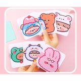  Mix 6 chiếc Q941 Thiệp dễ thương 9.3CM | Chúc mừng 20-11, Sinh Nhật, Lễ Hội, Tình Yêu với hình vẽ hoạt hình