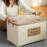  Hộp Đựng Quần Áo Vải Cotton Lanh Có Thể Gấp Gọn - Túi Lưu Trữ Đồ Cỡ Lớn, Dùng Cho Gia Đình, Du Lịch, Sắp Xếp Tủ Đồ [GIAO HÀNG 2-10 NGÀY | SỈ TỪ 2 TRIỆU | CÓ THỂ IN LOGO] 
