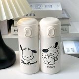  Cốc giữ nhiệt mẫu mới nắp bật cốc nước hình hạt đậu thiết kế đơn giản cho nam và nữ 