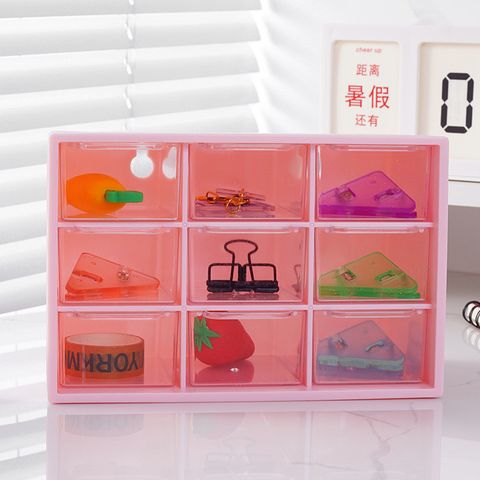  (Hàng đặt trước )combo 5 Hộp Đựng Đồ Trang Điểmt Làm Móng Cảm Giác Cao Cấp Màu Đỏ Nhỏ Ba Vàng Hộp Trang Sức Ngăn Kéo 