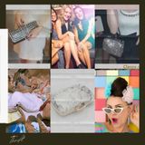  Ví cầm tay đính sequin cao cấp T271 - Clutch sang trọng cho tiệc tùng 