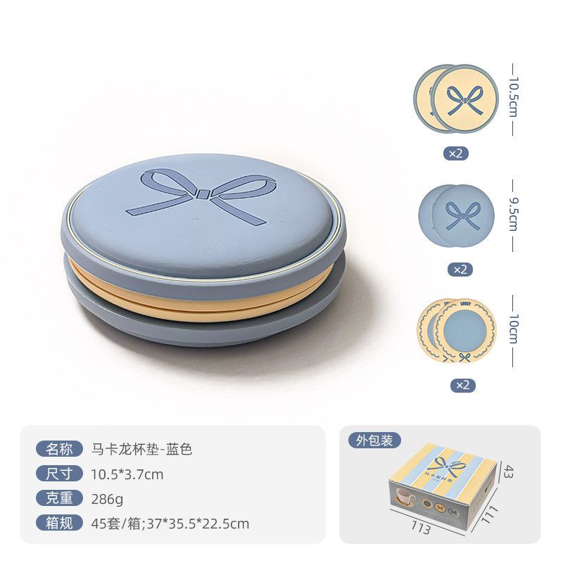  Đế Lót Ly Cao Su Mềm Màu Macaron Họa Tiết - Lót Cốc Chống Trượt Hình Tròn, Phụ Kiện Bàn Nhà Bếp Gia Dụng [GIAO HÀNG 2-10 NGÀY | SỈ TỪ 2 TRIỆU | CÓ THỂ IN LOGO] 
