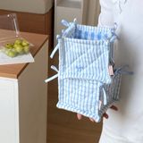  Giỏ Đựng Đồ Bàn Vải Sọc Xanh - Hộp Đựng Mỹ Phẩm, Đồ Ăn Vặt, Phụ Kiện, Nhiều Họa Tiết [GIAO HÀNG 2-10 NGÀY | SỈ TỪ 2 TRIỆU | CÓ THỂ IN LOGO] 