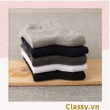  Combo 5 đôi Tất cotton, vớ cotton không cổ, phù hợp nhiều loại giày dép G1407 
