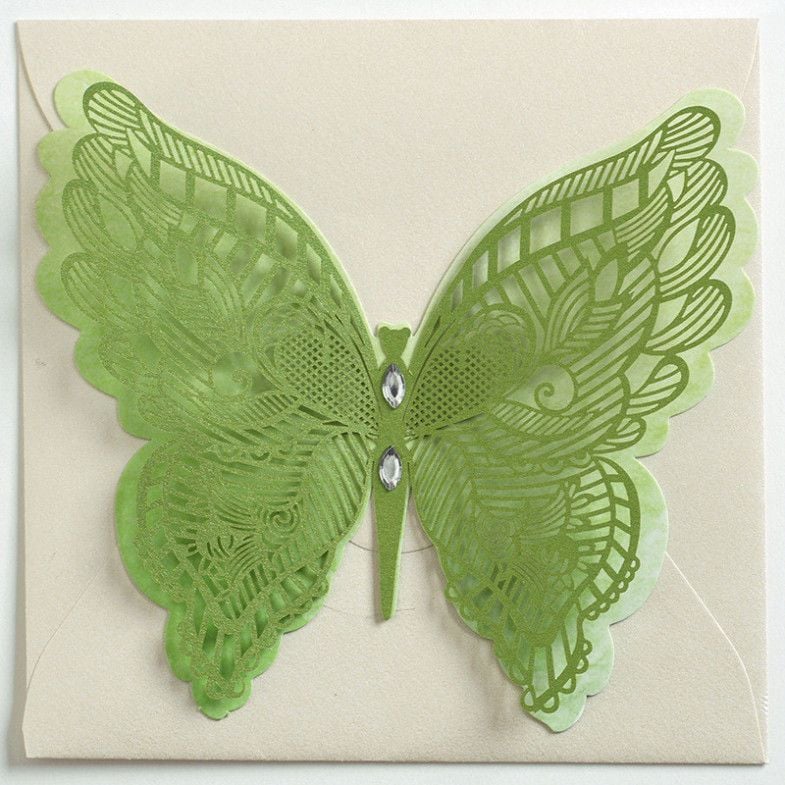  ```(PRE-ORDER) Bộ 20 Thẻ Laser Mini Hình Bướm - Thiệp Chúc Mừng Sinh Nhật Đáng Yêu``` 