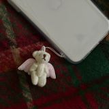  5 Chuỗi Điện Thoại Mini Angel Bear Trái Tim Màu Hồng, Xanh [GIAO HÀNG 2-10 NGÀY | SỈ TỪ 2 TRIỆU | CÓ THỂ IN LOGO] 