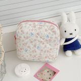  Bộ 2 Túi Đựng Mỹ Phẩm/Phụ Kiện Vải Họa Tiết Hoa Hồng - Túi Xách Tay Đa Năng, Giá Trị Cao, Dễ Thương [GIAO HÀNG 2-10 NGÀY | SỈ TỪ 2 TRIỆU | CÓ THỂ IN LOGO] 