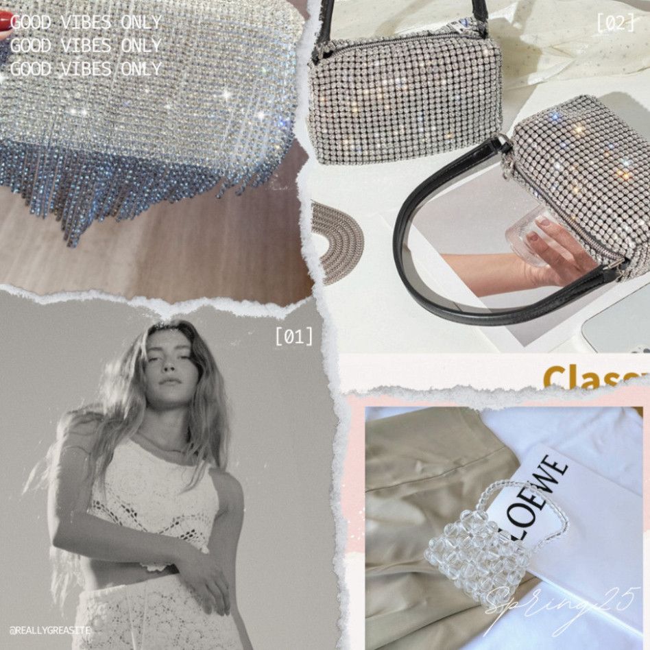  Ví cầm tay đính sequin cao cấp T271 - Clutch sang trọng cho tiệc tùng 