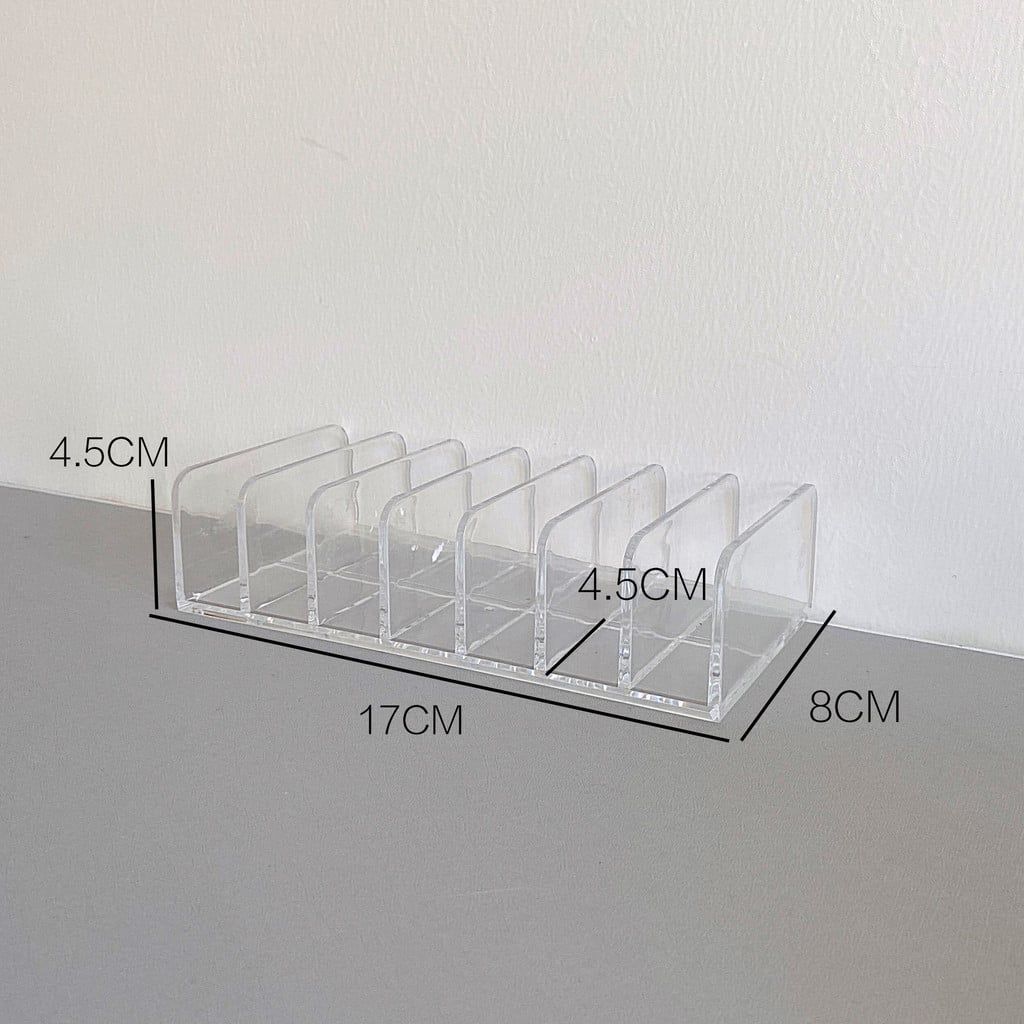  Hộp Đựng Mỹ Phẩm Acrylic Trong Suốt Nhiều Ngăn - Kệ Để Bàn Trang Điểm, Đựng Kem Dưỡng Da Tay, Son Môi [GIAO HÀNG 2-10 NGÀY | SỈ TỪ 2 TRIỆU | CÓ THỂ IN LOGO] 
