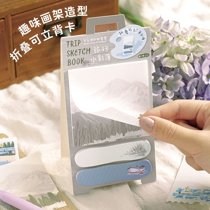  Bộ Giấy Ghi Chú Dọc Có Thể Dựng Đứng - Note Pad Phong Cảnh Nhiều Màu, Văn Phòng Phẩm Dễ Thương [GIAO HÀNG 2-10 NGÀY | SỈ TỪ 2 TRIỆU | CÓ THỂ IN LOGO] 