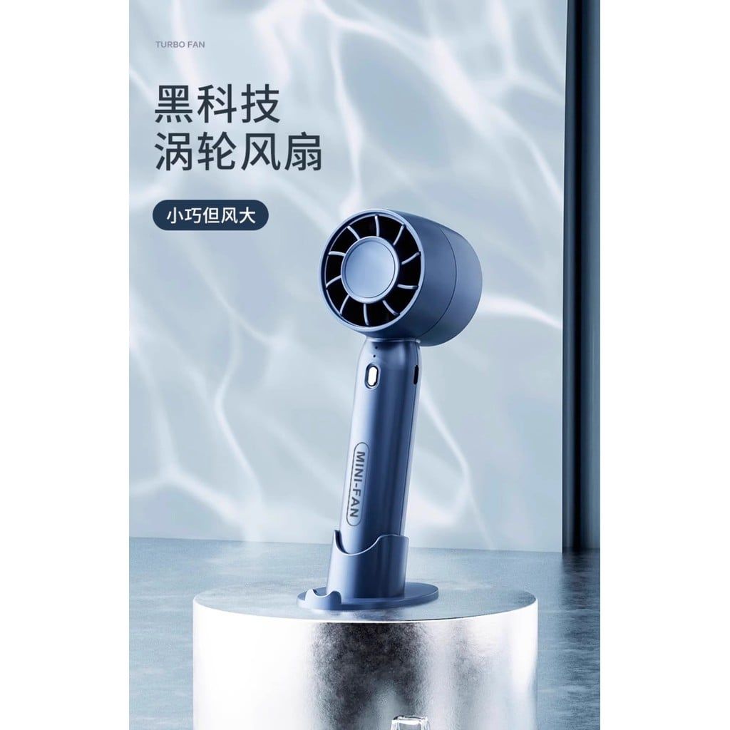  Quạt Nhỏ Tua Bin Cầm Tay USB Sạc Điện Để Bàn Văn Phòng [GIAO HÀNG 2-10 NGÀY | SỈ TỪ 2 TRIỆU | CÓ THỂ IN LOGO] 