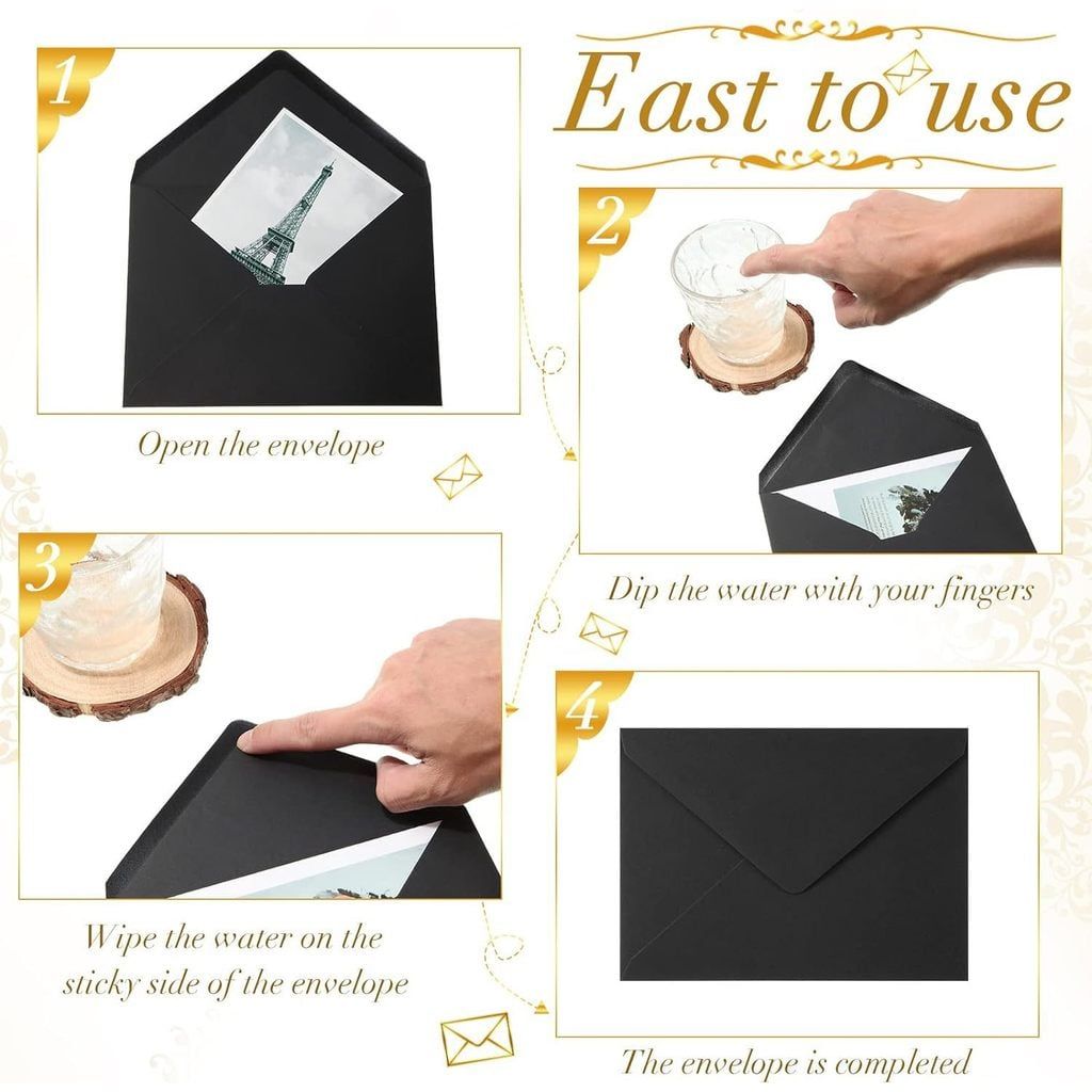  Phong bì giấy dập nóng cao cấp, phong bì thư mời kinh doanh 