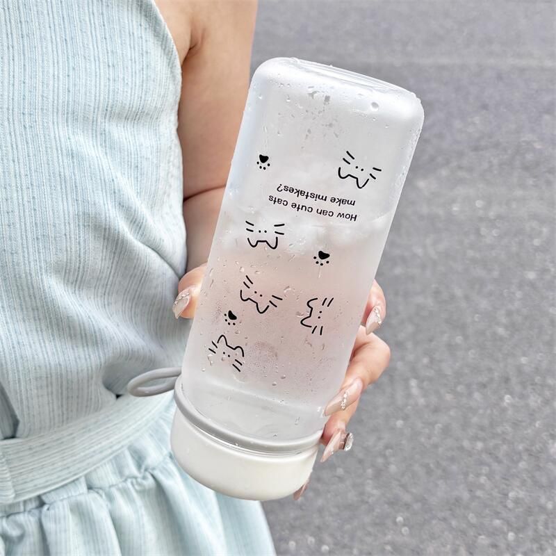  Cốc nước nữ tính thiết kế đơn giản, cốc uống nước tiện lợi 