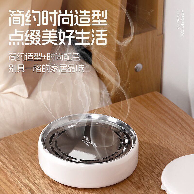  Hộp Đựng Vòng Muỗi Tự Động Có Nắp Màu Trắng, Xanh - Máy Tách Muỗi Chống Bỏng, Chống Cháy, An Toàn Khi Đốt [GIAO HÀNG 2-10 NGÀY | SỈ TỪ 2 TRIỆU | CÓ THỂ IN LOGO] 