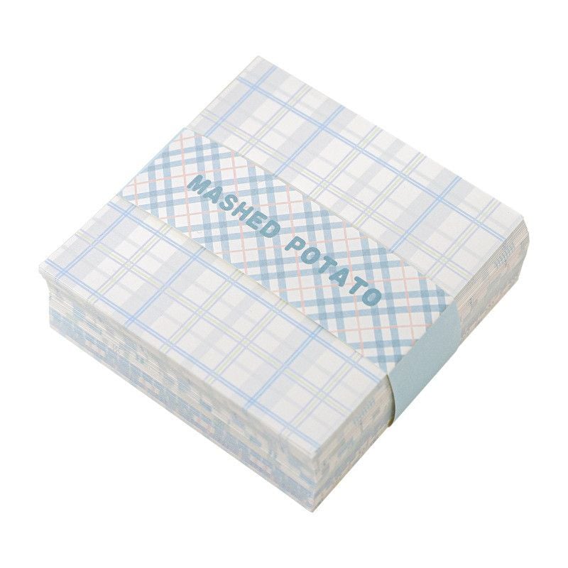  Giấy Ghi Chú Họa Tiết Kẻ Caro - Note Pad Sáng Tạo Để Lại Lời Nhắn, Văn Phòng Phẩm Dễ Thương Nhiều Màu [GIAO HÀNG 2-10 NGÀY | SỈ TỪ 2 TRIỆU | CÓ THỂ IN LOGO] 