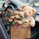  Túi giấy kraft đựng hoa tươi túi ôm gấu nhỏ gói bó hoa đơn giản quà tặng valentine 