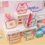  ```Bút và cọ trang điểm Classy - Hộp đựng trong suốt họa tiết hoạt hình độc đáo PK1493``` 