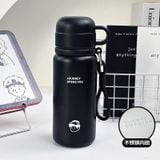  Cốc Giữ Nhiệt Inox Phong Cách Tối Giản - Uống 3 Kiểu, Có Lọc Trà, Quai Xách, Dùng Cho Văn Phòng Và Du Lịch [GIAO HÀNG 2-10 NGÀY | SỈ TỪ 2 TRIỆU | CÓ THỂ IN LOGO] 