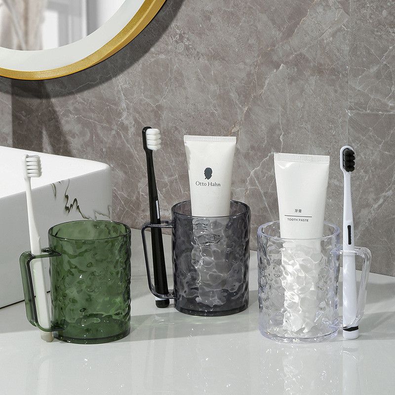  Cốc Súc Miệng Nhựa Màu Trắng, Xám Họa Tiết Sông Băng - Cốc Đánh Răng Cao Cấp, Phong Cách Hàn Quốc, Sang Trọng Nhẹ Nhàng [GIAO HÀNG 2-10 NGÀY | SỈ TỪ 2 TRIỆU | CÓ THỂ IN LOGO] 