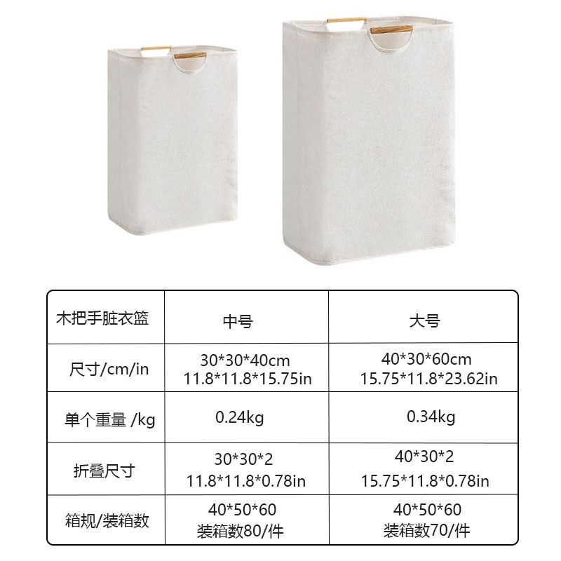  Giỏ Đựng Quần Áo Bẩn Bằng Cotton Phủ PE Nhiều Màu - Rổ Đồ Giặt Dung Tích Lớn, Có Quai Xách Gỗ, Đựng Đồ Chơi, Phòng Ngủ [GIAO HÀNG 2-10 NGÀY | SỈ TỪ 2 TRIỆU | CÓ THỂ IN LOGO] 