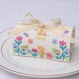  Hộp kẹo cưới màu xanh hàn quốc cao cấp tươi mát hộp quà tặng tay trống 