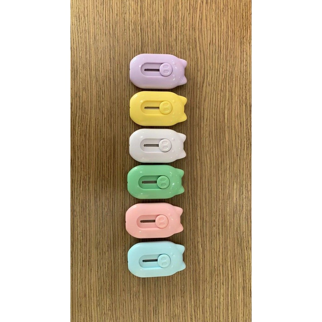 Dao Rọc Giấy Hình Heo Con Mini Nhiều Màu - Dao Cắt Giấy, Mở Thùng Hàng Tiện Lợi Dành Cho Học Sinh, Văn Phòng [GIAO HÀNG 2-10 NGÀY | SỈ TỪ 2 TRIỆU | CÓ THỂ IN LOGO] 