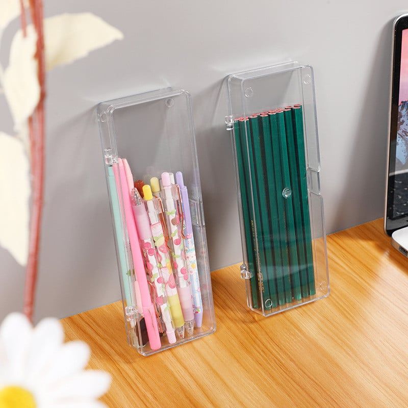  Hộp Đựng Bút Nhựa Trong Suốt Đa Năng - Hộp Văn Phòng Phẩm Học Sinh, Quà Tặng Cá Nhân [GIAO HÀNG 2-10 NGÀY | SỈ TỪ 2 TRIỆU | CÓ THỂ IN LOGO] 