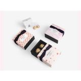  Bộ 8 Hộp quà Classy hình vuông sang trọng tự gấp, 9x8,7x4cm, ngăn kéo in chữ Merci - Q562. 