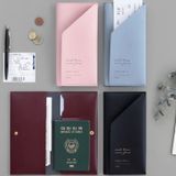  “(ĐẶT TRƯỚC) Bộ 5 Bao Bì Hộ Chiếu Da PU Chất Lượng Cao, Có In Logo, Tiện Dụng Cho Du Lịch” 