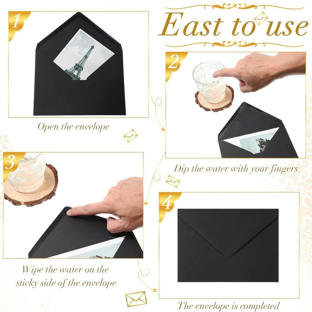  Phong bì giấy dập nóng cao cấp, phong bì thư mời kinh doanh 