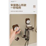  Giá Treo Máy Sấy Tóc Cao Cấp - Bằng Thép Không Gỉ, Vân Gỗ, Dán Tường Chắc Chắn, Không Cần Khoan Lỗ [GIAO HÀNG 2-10 NGÀY | SỈ TỪ 2 TRIỆU | CÓ THỂ IN LOGO] 