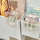  Kẹp giấy Acrylic trong suốt hình hoa tulip – Giải pháp thông minh cho văn phòng phẩm PK937 