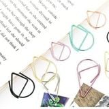  (HÀNG ĐẶT TRƯỚC) Set 100 Kẹp Giấy Hình Giọt Nước Kim Loại Đơn Giản [GIAO HÀNG 2-10 NGÀY | SỈ TỪ 2 TRIỆU | CÓ THỂ IN LOGO] 