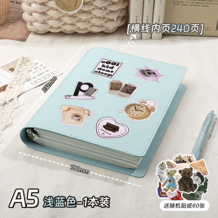  Combo 2 Sổ Bìa Rời Da Mềm Siêu Bền - Thiết Kế Cao Cấp Tháo Được 