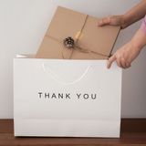  Túi giấy thankyou túi mua sắm cao cấp cửa hàng quần áo trẻ em đựng quà tặng 
