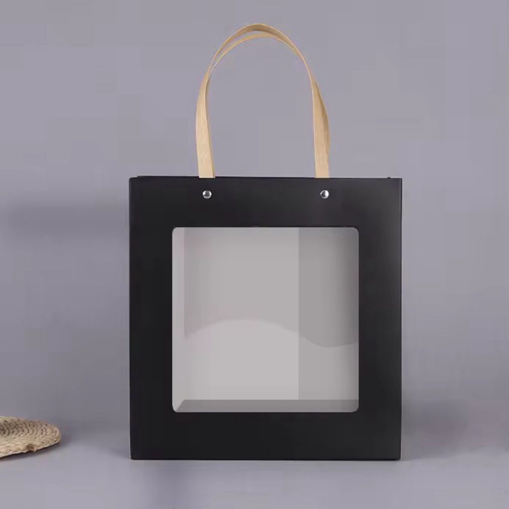  Q902 XÉ LẺ Túi giấy hoặc Hộp quà gấp kích thước 23 * 23 * 8CM quà tặng hoạ tiết  hoa lá rất đẹp và sang 