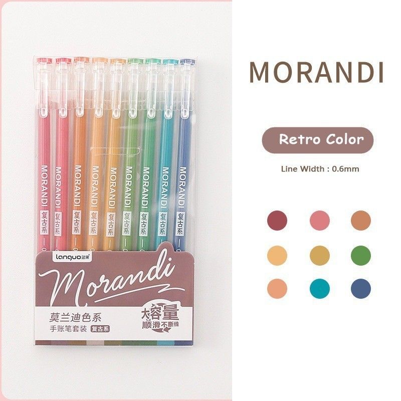  Bộ Bút Gel Màu Morandi Trái Cây Xanh Cho Học Sinh, Bút Graffiti [GIAO HÀNG 2-10 NGÀY | SỈ TỪ 2 TRIỆU | CÓ THỂ IN LOGO] 