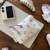  Túi Vải Suxi Ví Tiền Lẻ Màu Tím Nhạt Đựng Thẻ, Tai Nghe, Băng Vệ Sinh [GIAO HÀNG 2-10 NGÀY | SỈ TỪ 2 TRIỆU | CÓ THỂ IN LOGO] 