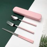  Bộ 3 Muỗng Đũa Nĩa Inox304 Có Hộp Đựng Cao Cấp Màu Pastel [GIAO HÀNG 2-10 NGÀY | SỈ TỪ 2 TRIỆU | CÓ THỂ IN LOGO] 