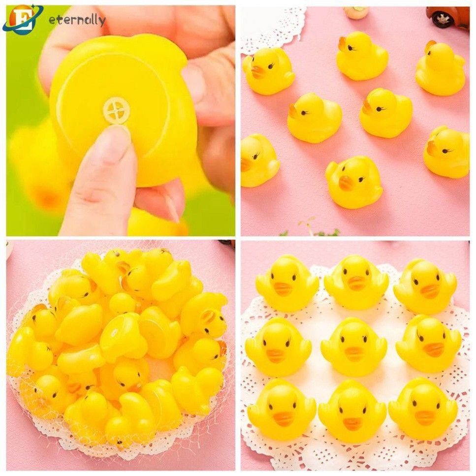  Bộ Vịt Thả Bồn Tắm Bằng Nhựa PPE An Toàn - 1 Mẹ + 3 Con, Có Tiếng Kêu, Đồ Chơi Cho Bé [GIAO HÀNG 2-10 NGÀY | SỈ TỪ 2 TRIỆU | CÓ THỂ IN LOGO] 