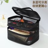  Túi Đựng Mỹ Phẩm Lưới Hai Lớp Dung Tích Lớn Xách Tay Cho Nữ [GIAO HÀNG 2-10 NGÀY | SỈ TỪ 2 TRIỆU | CÓ THỂ IN LOGO] 
