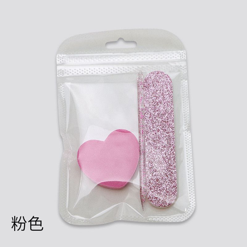  Bộ Dụng Cụ Làm Móng 3 Món Bút Kim Cương Pha Lê + Dũa + Hạt Mài Hình Trái Tim - Chăm Sóc Móng Tay Chuyên Nghiệp [GIAO HÀNG 2-10 NGÀY | SỈ TỪ 2 TRIỆU | CÓ THỂ IN LOGO] 