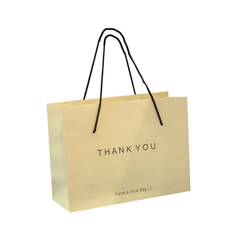  Túi giấy thankyou túi mua sắm cao cấp cửa hàng quần áo trẻ em đựng quà tặng 