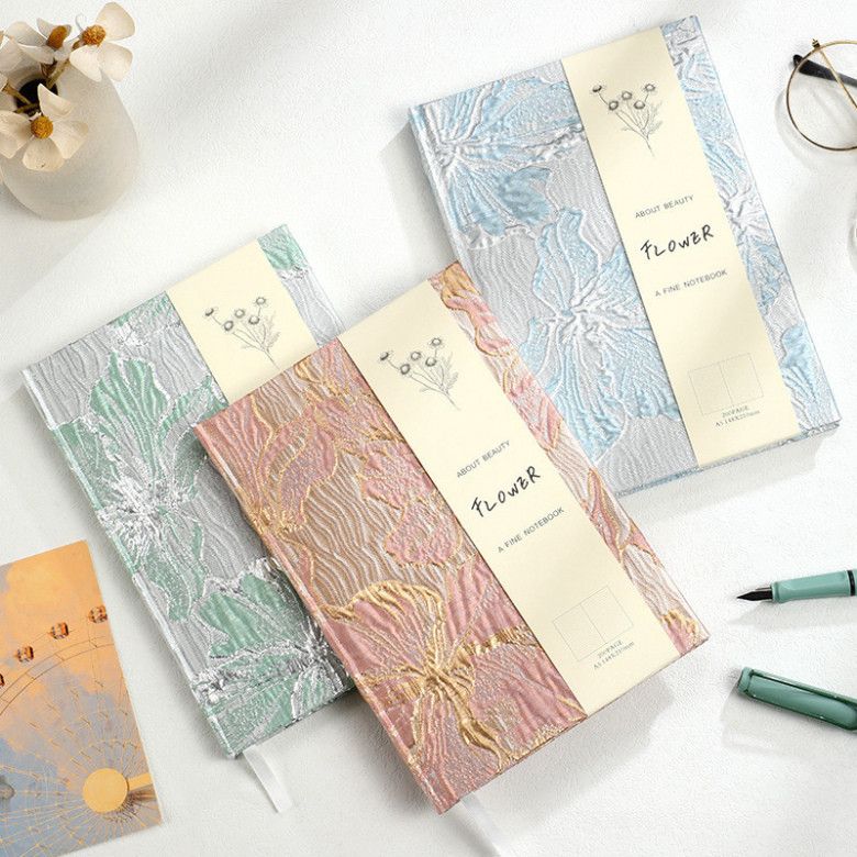  (HÀNG ĐẶT TRƯỚC) Sổ Tay Hoa Loa Kèn Jacquard Cao Cấp Xuyên Biên Giới [GIAO HÀNG 2-10 NGÀY | SỈ TỪ 2 TRIỆU | CÓ THỂ IN LOGO] 