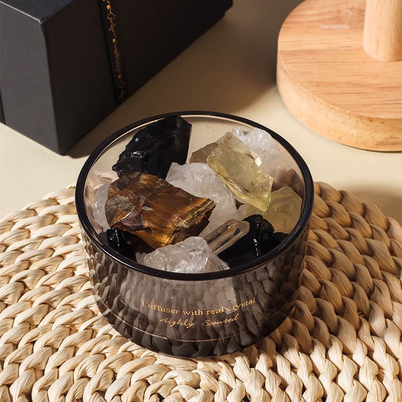  Tinh Dầu Thơm Dạng Khô Cốc Thủy Tinh Đen - Hương Lavender, Lê Anh, Trắng, Hoa Gió Xanh, Dùng Cho Phòng Khách, Phòng Ngủ, Quà Tặng [GIAO HÀNG 2-10 NGÀY | SỈ TỪ 2 TRIỆU | CÓ THỂ IN LOGO] 